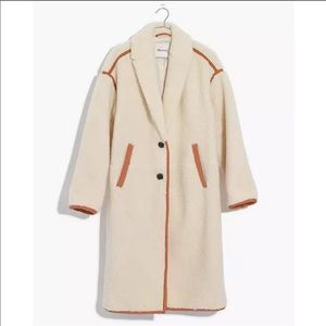 Madewell Sherpa teddy topcoat size xs